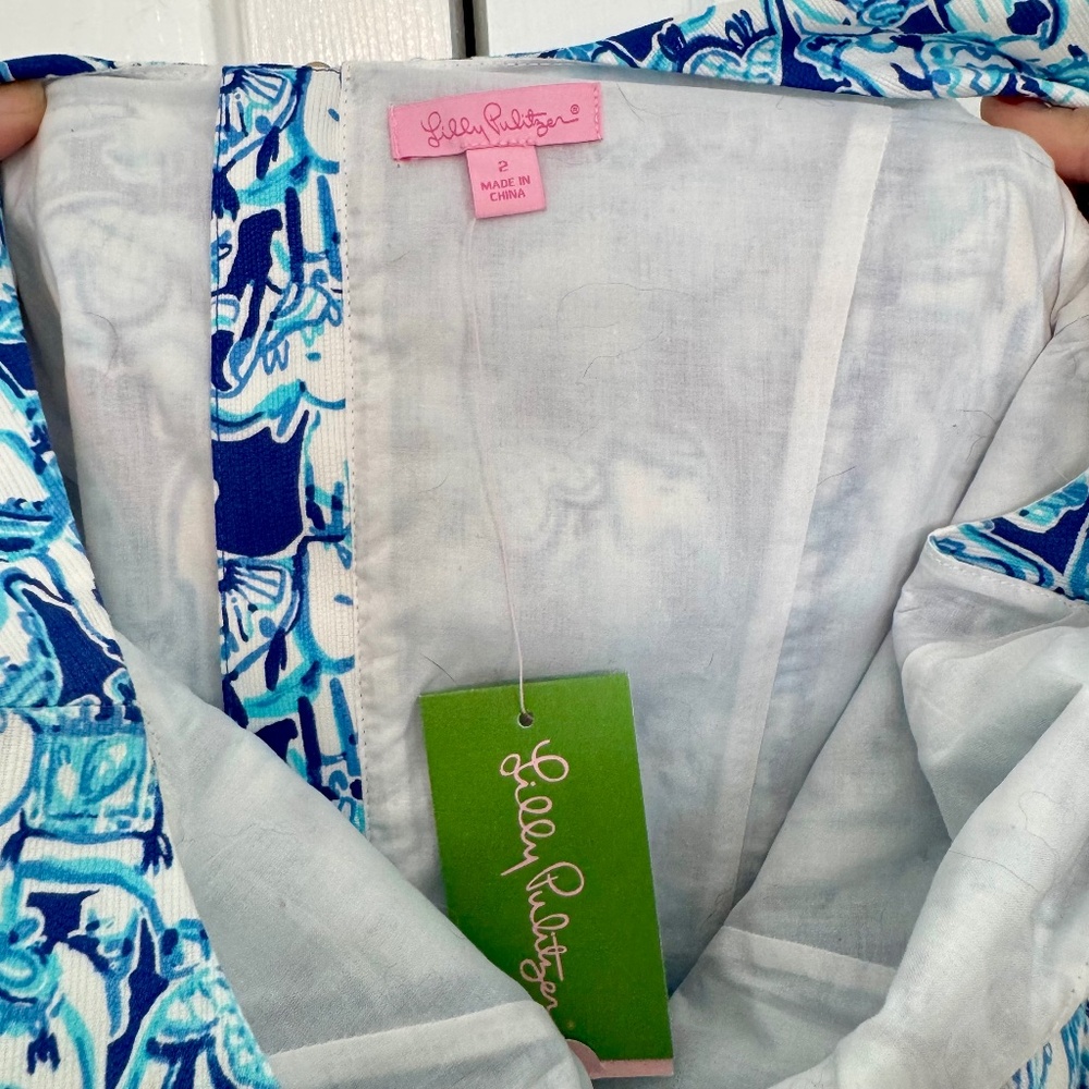 Lilly Pulitzer Cathy Shift Dress in Get Trunky - Picture 6 of 6
